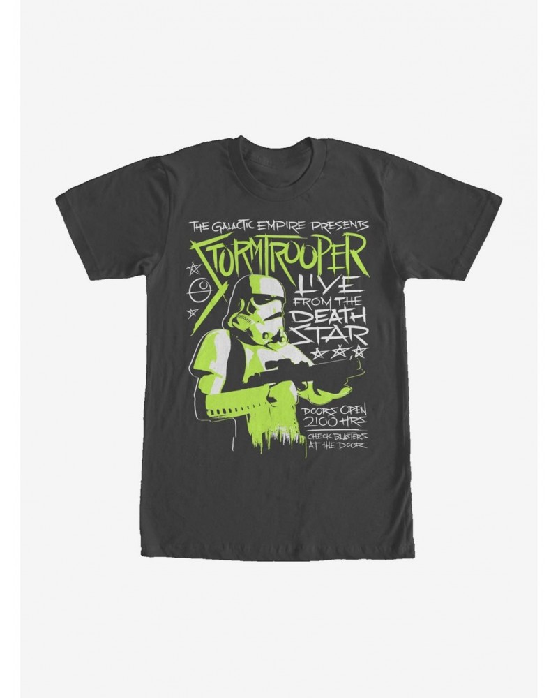 Star Wars Stormtrooper Concert Poster T-Shirt $7.61 T-Shirts