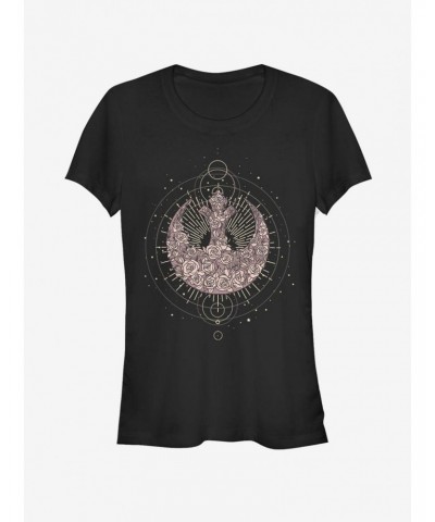 Star Wars Celestial Rose Rebel Girls T-Shirt $5.02 T-Shirts