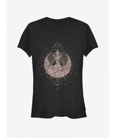 Star Wars Celestial Rose Rebel Girls T-Shirt $5.02 T-Shirts