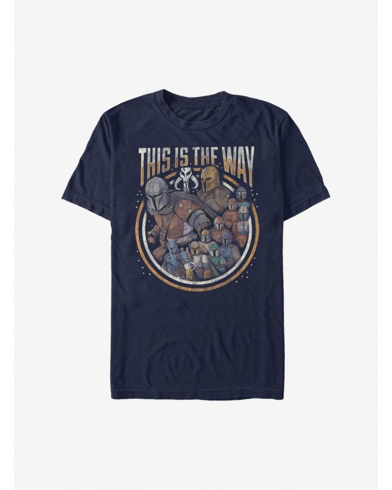 Extra Soft Star Wars The Mandalorian The Way Group T-Shirt $8.45 T-Shirts