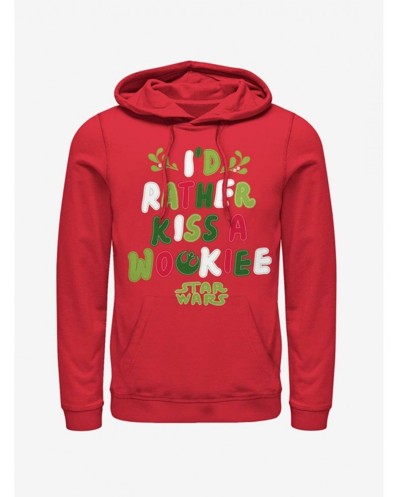 Star Wars Kiss A Wookiee Mistletoe Hoodie $13.29 Hoodies