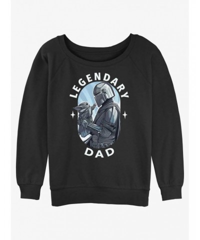 Star Wars The Mandalorian Legendary Dad Girls Slouchy Sweatshirt $12.10 Sweatshirts