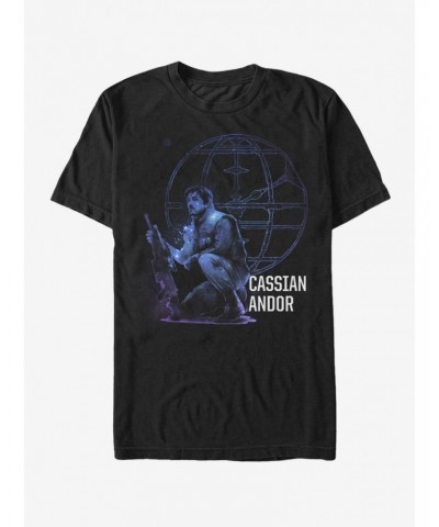 Star Wars Cassian Galaxy Print T-Shirt $5.59 T-Shirts