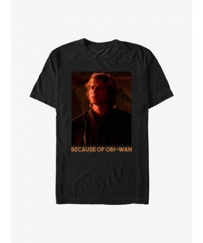 Star Wars Because Of Obi-Wan T-Shirt $4.81 T-Shirts