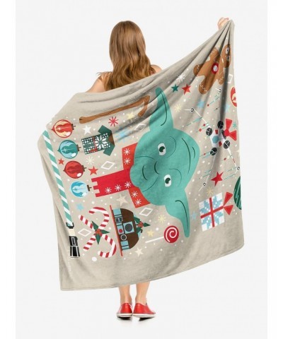 Star Wars Yoda Xmas Throw Blanket $28.75 Blankets