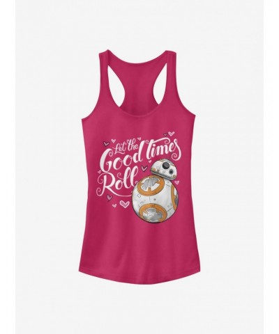 Star Wars Episode VII The Force Awakens BB-8 Good Times Heart Girls Tank $7.57 Tanks