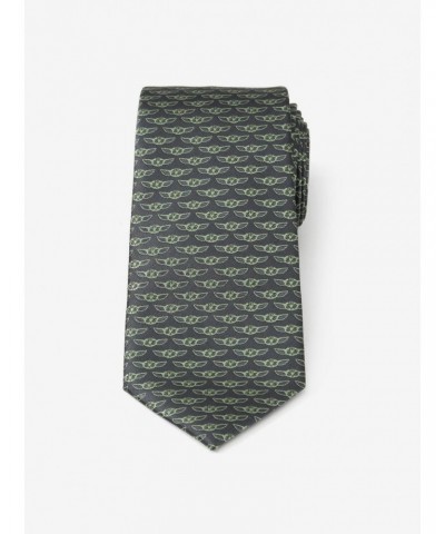 Star Wars The Mandalorian The Child "The Force is Strong With This One" Men's Tie $6.57 Ties