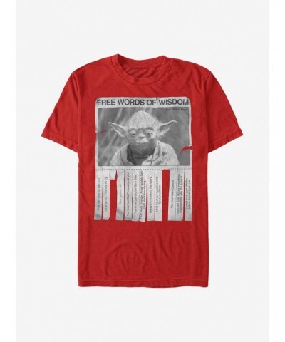 Star Wars Yoda Words Of Wisdom T-Shirt $7.77 T-Shirts