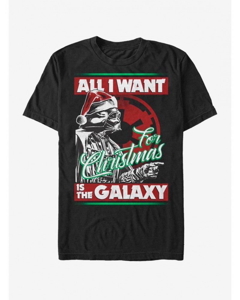 Star Wars Vader Xmas Galaxy T-Shirt $6.99 T-Shirts