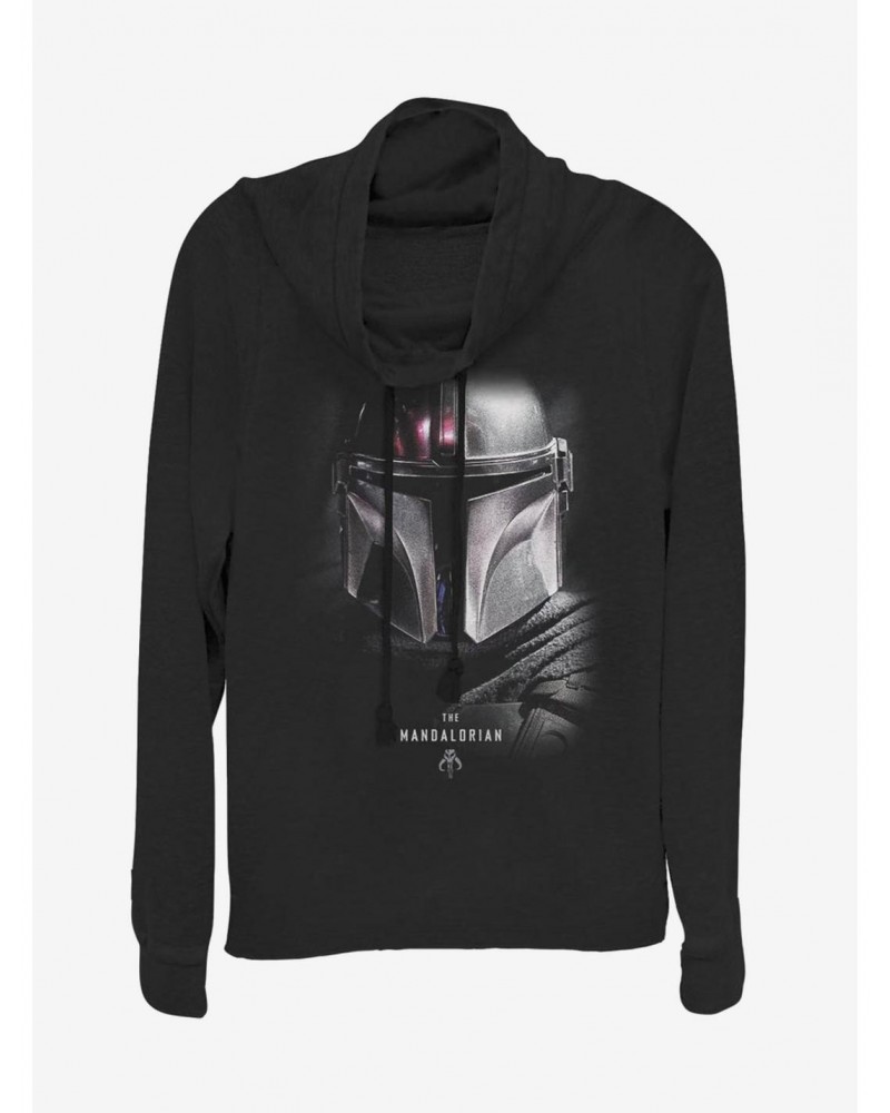 Star Wars The Mandalorian Hero Shot Cowl Neck Long-Sleeve Girls Top $15.45 Tops