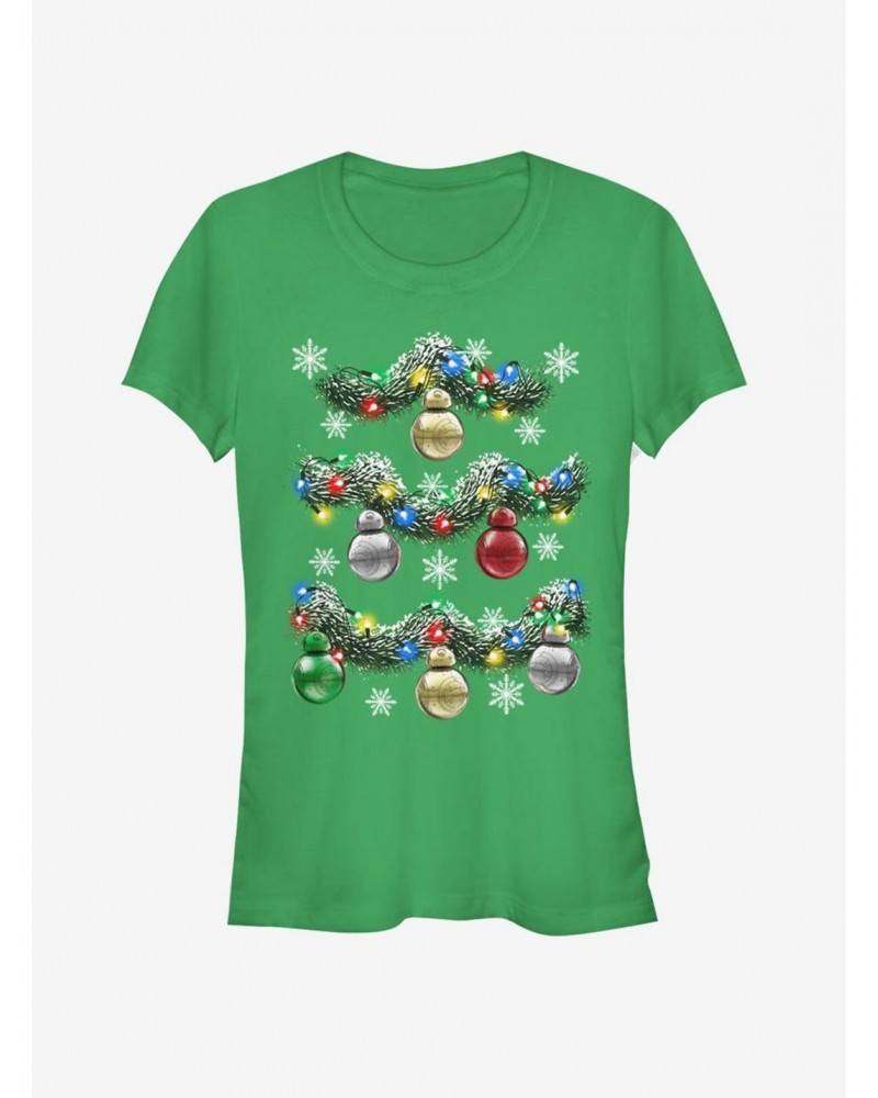 Star Wars BB-8 Ornaments Christmas Tree Girls T-Shirt $6.31 T-Shirts