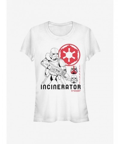 Star Wars The Mandalorian Incincerator Trooper Girls T-Shirt $5.82 T-Shirts