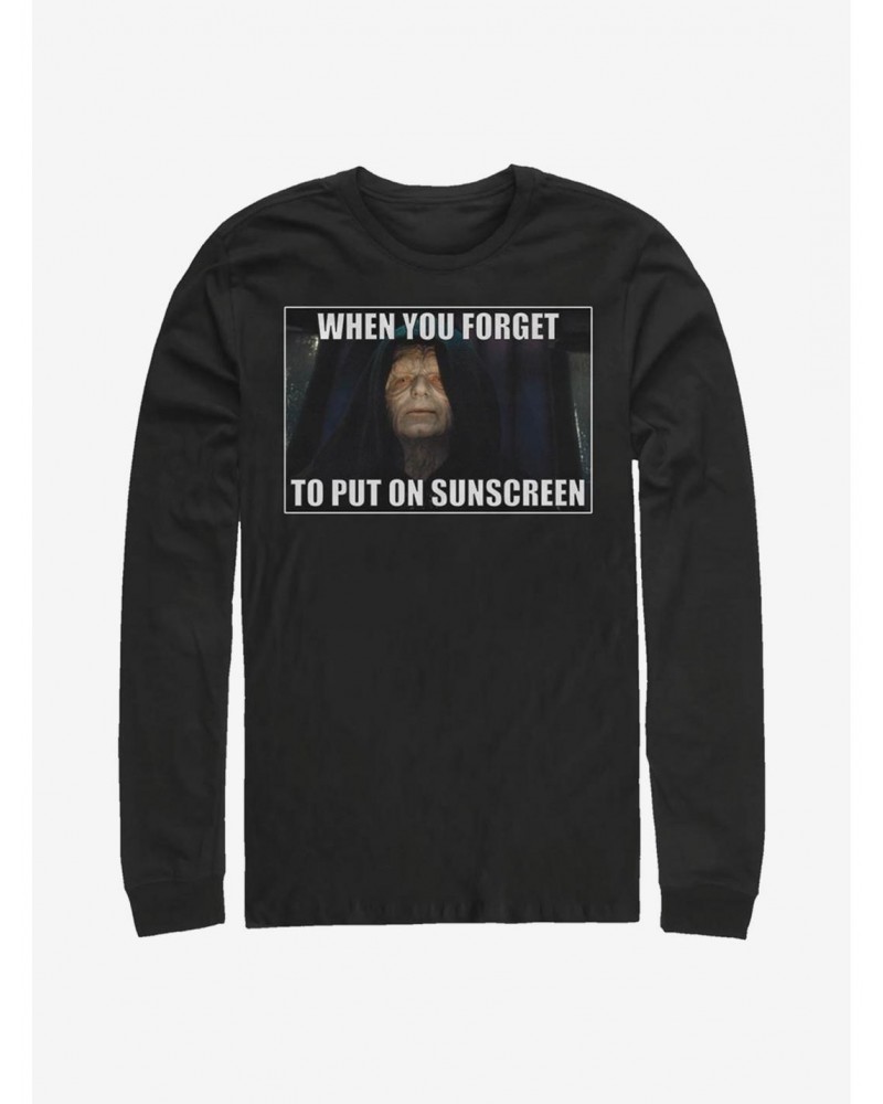 Star Wars Forget To Put On Sunscreen Long-Sleeve T-Shirt $10.26 T-Shirts