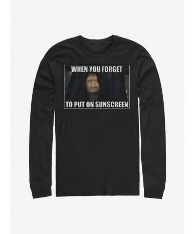 Star Wars Forget To Put On Sunscreen Long-Sleeve T-Shirt $10.26 T-Shirts