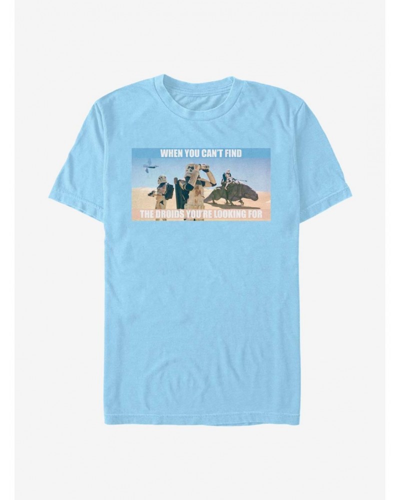 Star Wars Cant Find The Droids T-Shirt $5.28 T-Shirts