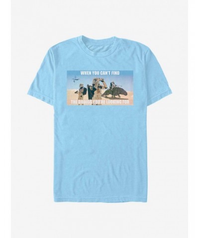 Star Wars Cant Find The Droids T-Shirt $5.28 T-Shirts