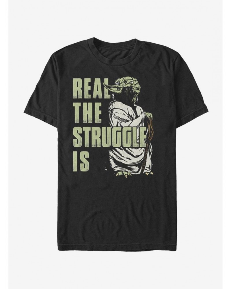 Star Wars Yoda Real Difficulties T-Shirt $7.45 T-Shirts