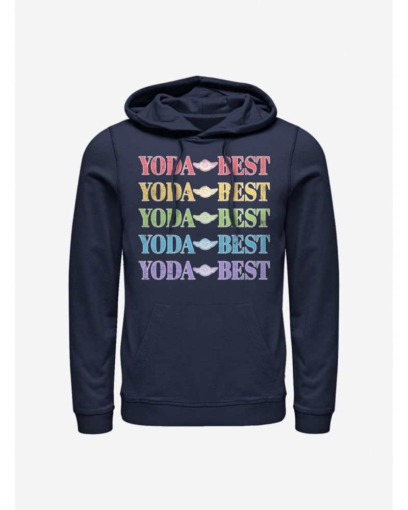 Star Wars Yoda Best Rainbow Hoodie $12.93 Hoodies