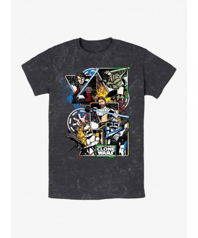 Star Wars: The Clone Wars Royal Flush Mineral Wash T-Shirt $7.07 T-Shirts