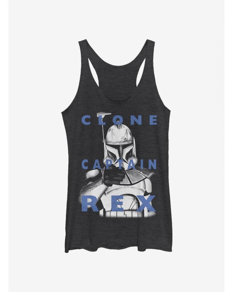 Star Wars The Clone Wars Rex Text Girls Tank $8.29 Tanks