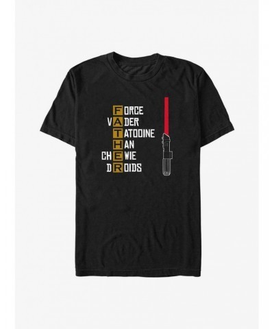 Star Wars Father's Day Father Acronym T-Shirt $6.37 T-Shirts