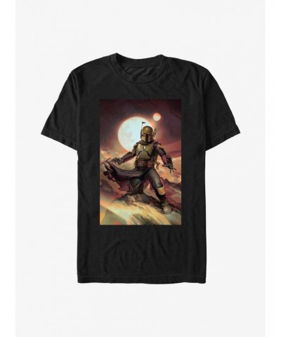 Star Wars The Book Of Boba Fett Boba Painting T-Shirt $5.59 T-Shirts