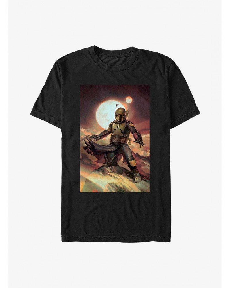 Star Wars The Book Of Boba Fett Boba Painting T-Shirt $5.59 T-Shirts