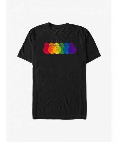 Star Wars: Episode VIII - The Last Jedi BB-8 Rainbows Logo Big & Tall T-Shirt $9.81 T-Shirts