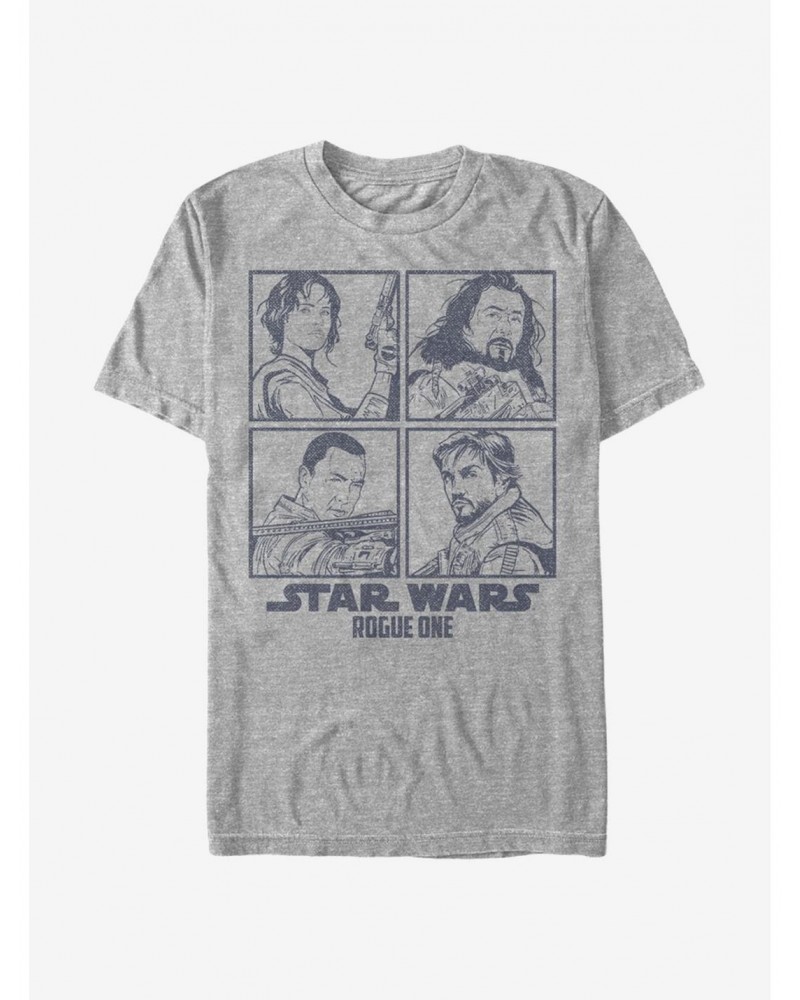 Star Wars Rebel Hero Square T-Shirt $7.14 T-Shirts