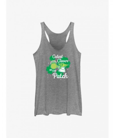 Star Wars The Mandalorian The Child Clover Snack Girls Tank Top $8.08 Tops