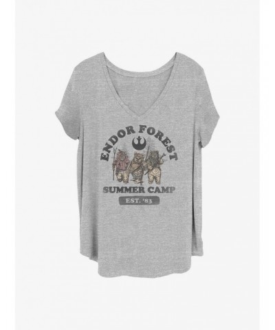 Star Wars Endor Summer Camp Girls T-Shirt Plus Size $9.02 T-Shirts