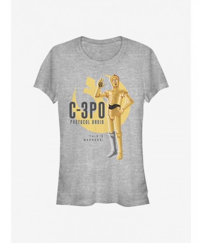 Star Wars C-3PO Galaxy Adventures Girls T-Shirt $5.99 T-Shirts