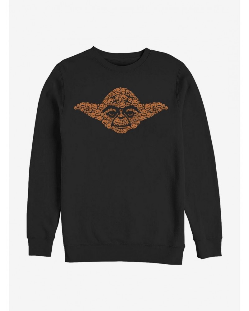 Star Wars Yoda Pumpkins Crew Sweatshirt $11.51 Sweatshirts