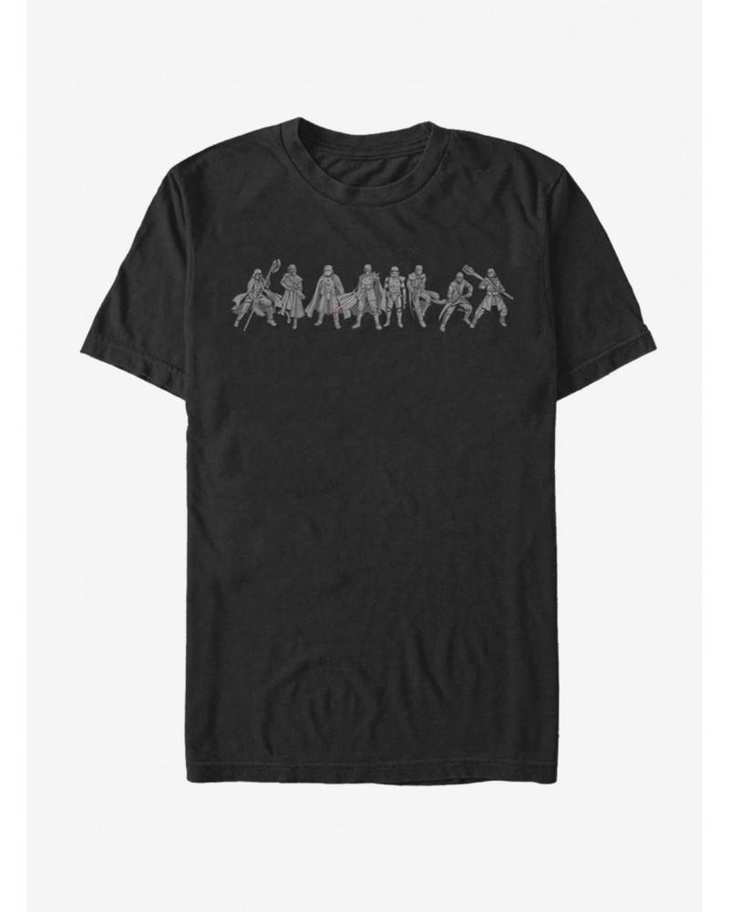 Star Wars: The Rise of Skywalker New Order Line-Up T-Shirt $5.12 T-Shirts