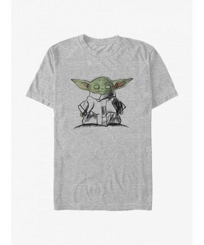 Star Wars The Mandalorian Grogu Meditation T-Shirt $6.37 T-Shirts