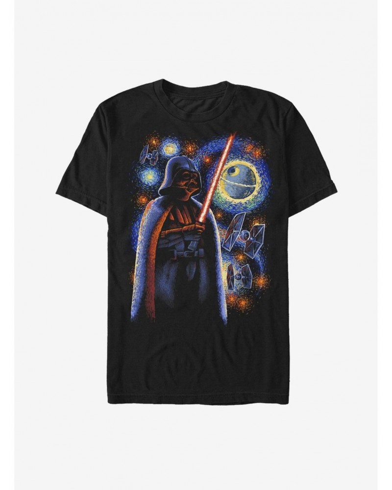 Star Wars Darth Vader Starry Night T-Shirt $5.90 T-Shirts