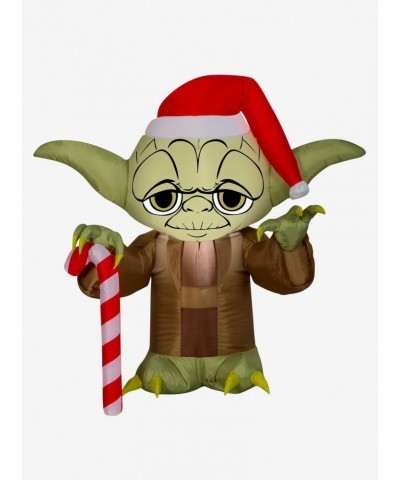 Star Wars Yoda Santa Hat Inflatable Decor $22.98 Décor