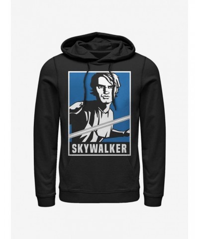 Star Wars The Clone Wars Skywalker Poster Hoodie $16.52 Hoodies