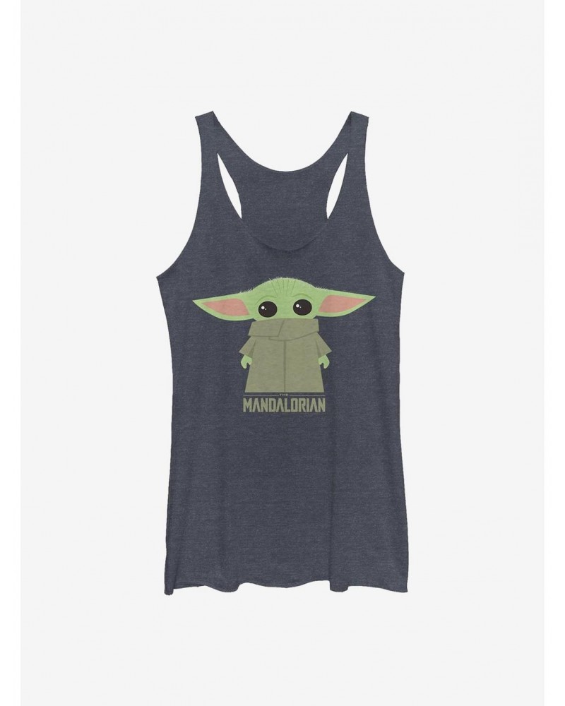 Star Wars The Mandalorian The Child Covered Face Girls Tank $7.25 Tanks