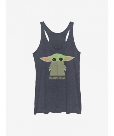 Star Wars The Mandalorian The Child Covered Face Girls Tank $7.25 Tanks