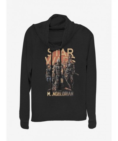 Star Wars The Mandalorian More Credits Cowl Neck Long-Sleeve Girls Top $12.93 Tops