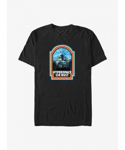 Star Wars The Mandalorian Hyperspace or Bust Big & Tall T-Shirt $8.13 T-Shirts