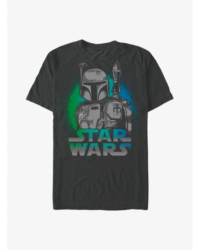 Star Wars Boba Fett Spray Paint T-Shirt $7.77 T-Shirts