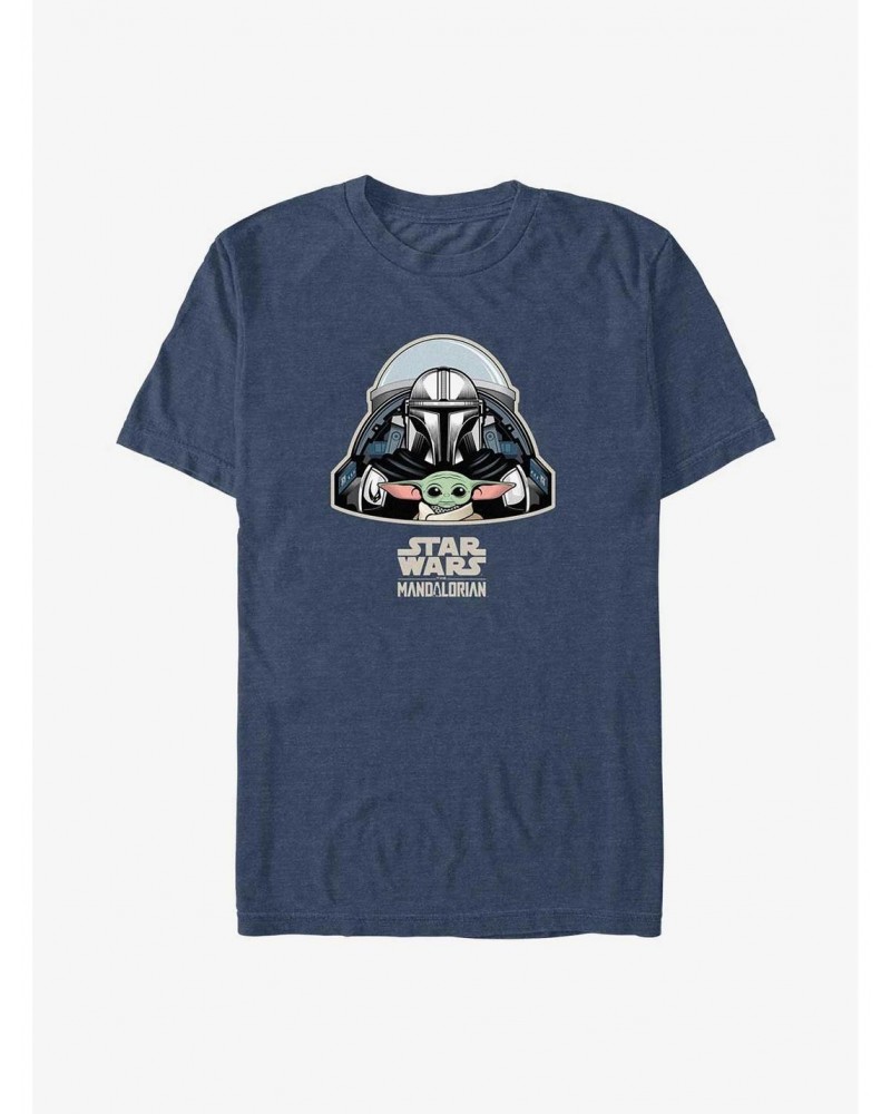 Star Wars The Mandalorian Mando & Grogu Cockpit Big & Tall T-Shirt $9.81 T-Shirts