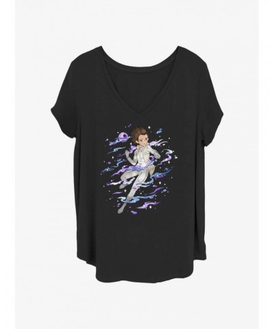 Star Wars Anime Style Princess Leia Girls T-Shirt Plus Size $7.40 T-Shirts