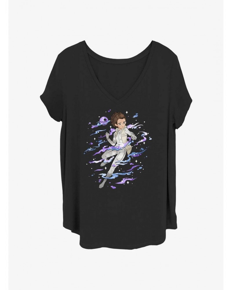 Star Wars Anime Style Princess Leia Girls T-Shirt Plus Size $7.40 T-Shirts