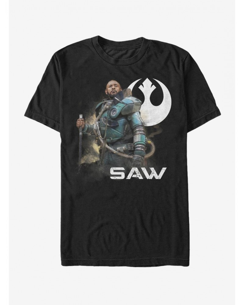 Star Wars Saw Gerrera Pose T-Shirt $6.06 T-Shirts