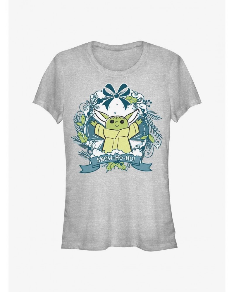 Star Wars The Mandalorian Snow Ho Ho Grogu Girls T-Shirt $5.18 T-Shirts