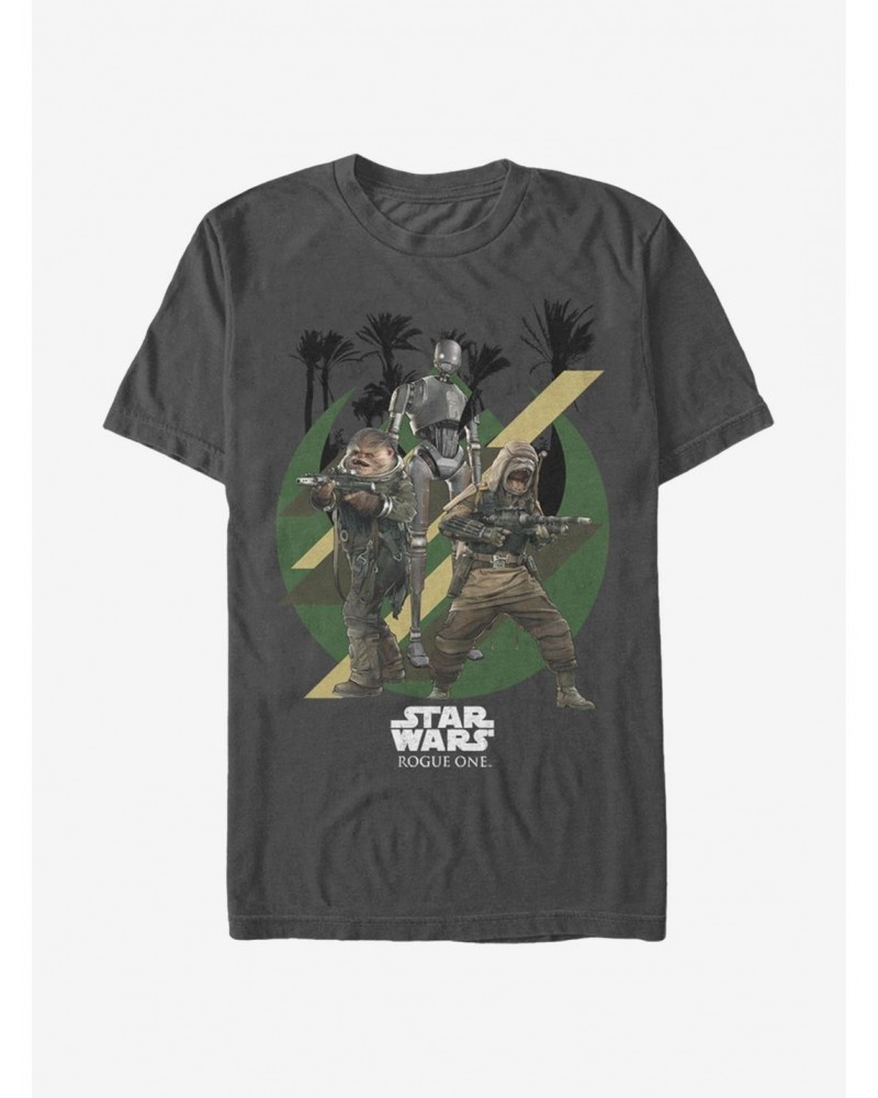 Star Wars Scarif Warriors Pao Bistan K-2SO T-Shirt $4.97 T-Shirts