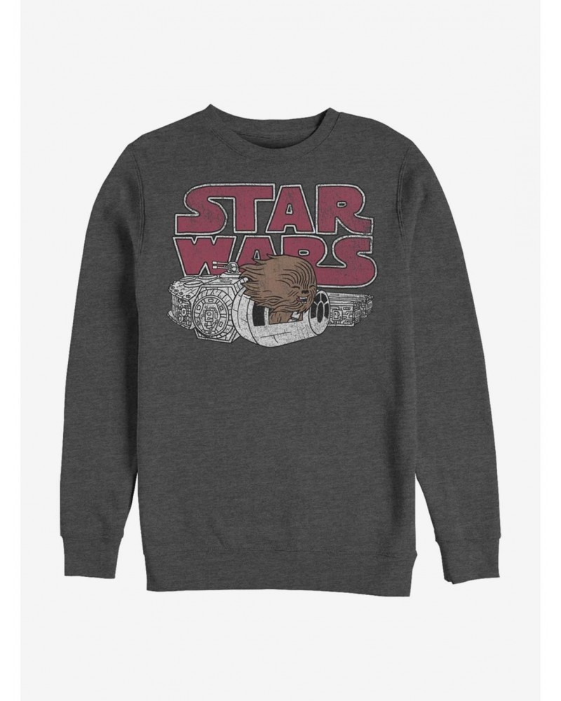 Star Wars Chewie Window Crew Sweatshirt $11.22 Sweatshirts